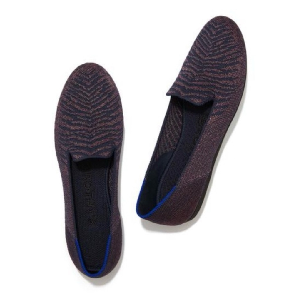 Rothy’s Limited Edition Twilight Metallic Stripe Loafer 8